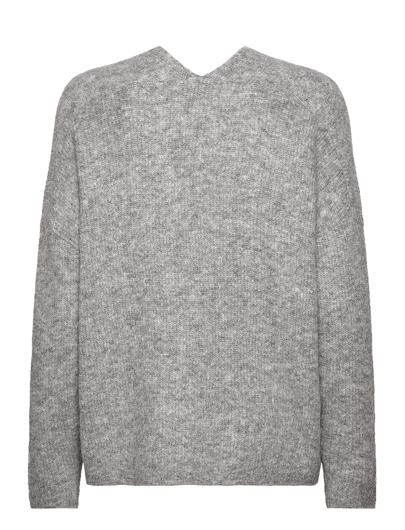 MOS MOSH - MMThora V-Neck Knit - pullover - grey melange - 1