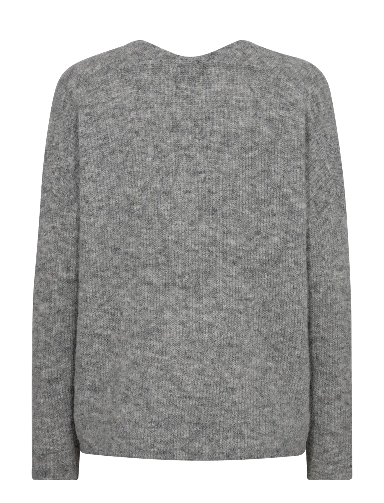 MOS MOSH - MMThora V-Neck Knit - sviitrid - grey melange - 2
