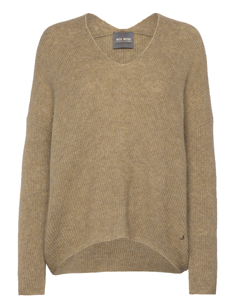 MOS MOSH - MMThora V-Neck Knit - jumpers - mermaid - 0