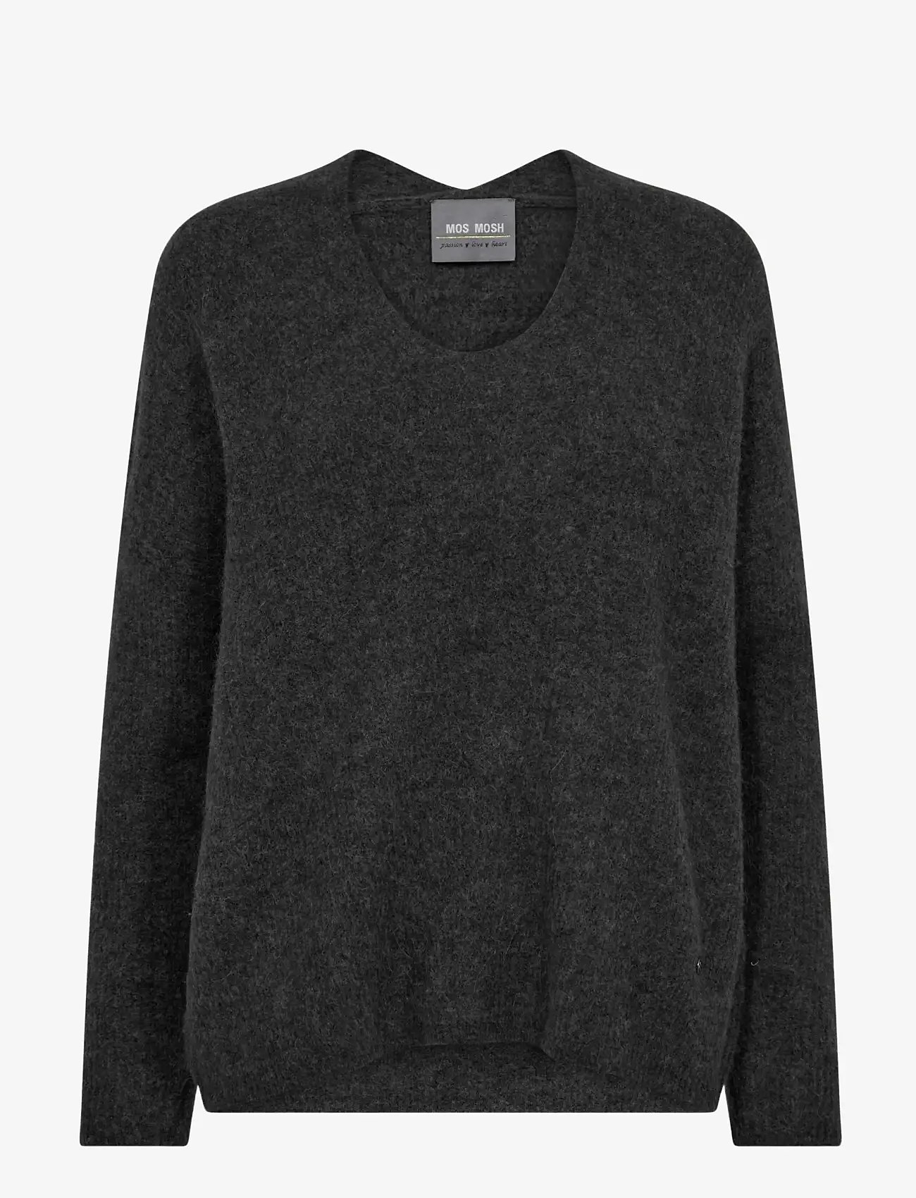 MOS MOSH - MMThora V-Neck Knit - striktrøjer - phantom - 0