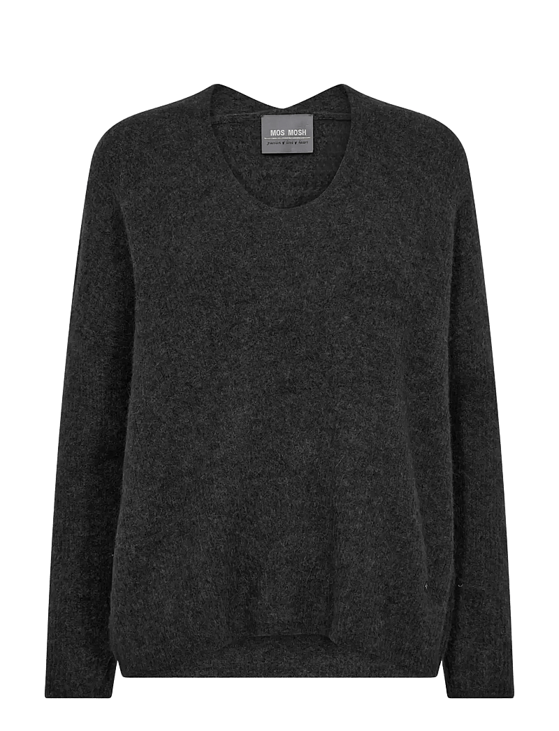MOS MOSH - MMThora V-Neck Knit - striktrøjer - phantom - 0