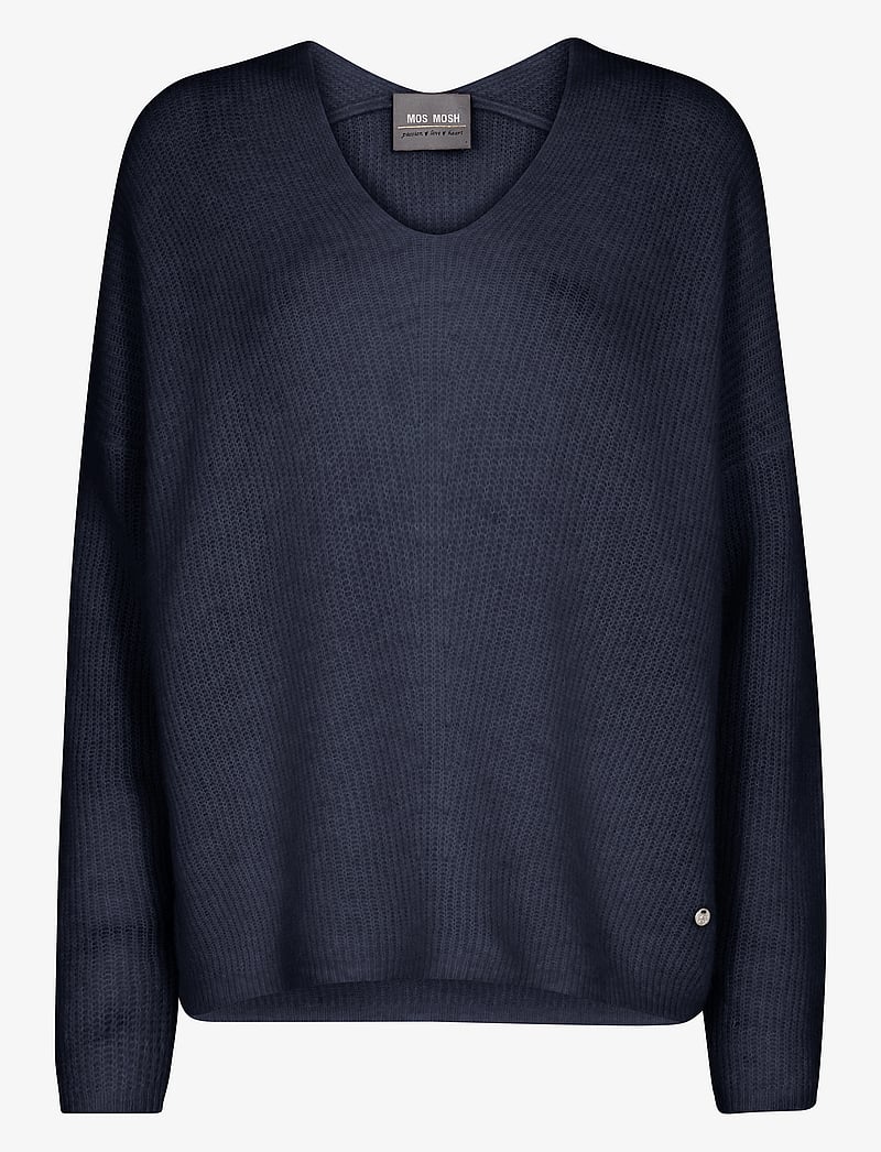 MOS MOSH - MMThora V-Neck Knit - pullover - salute navy - 0