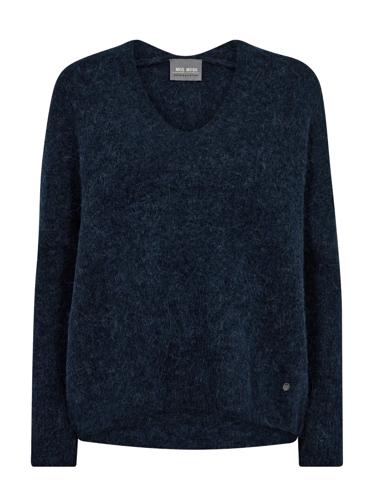 MOS MOSH MMThora V-Neck Knit - Pullover - SALUTE NAVY / navy
