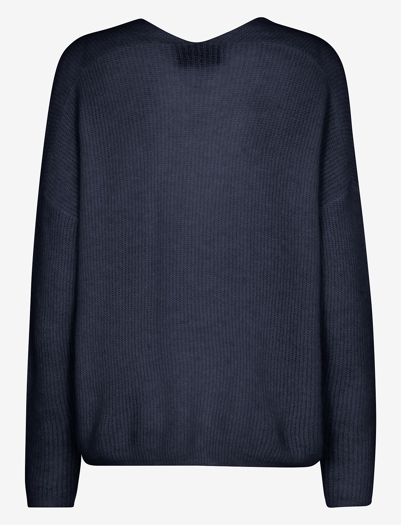MOS MOSH - MMThora V-Neck Knit - striktrøjer - salute navy - 1