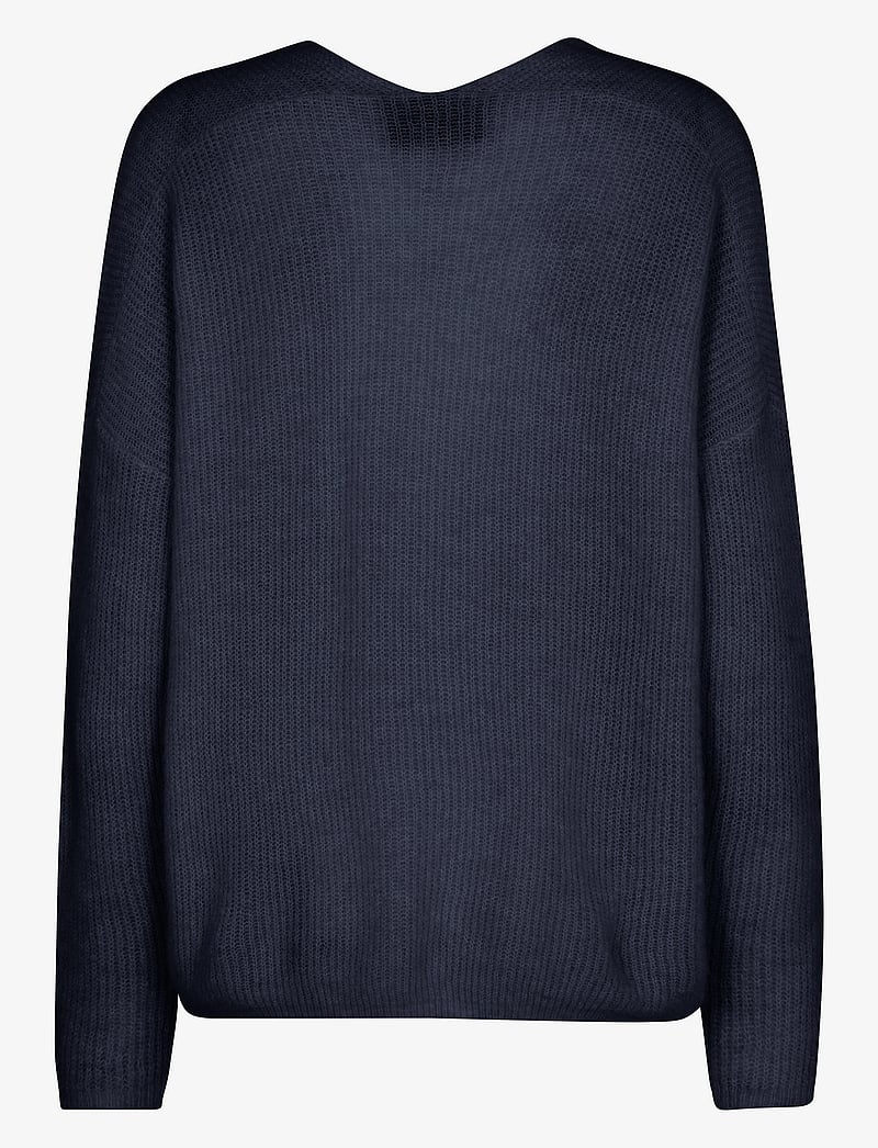 MOS MOSH - MMThora V-Neck Knit - pullover - salute navy - 1