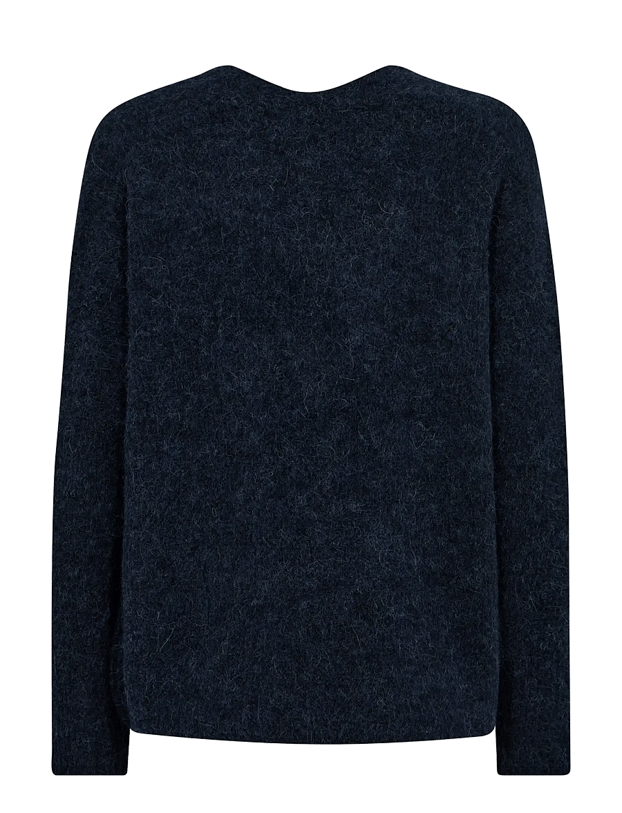 MOS MOSH - MMThora V-Neck Knit - pullover - salute navy - 2