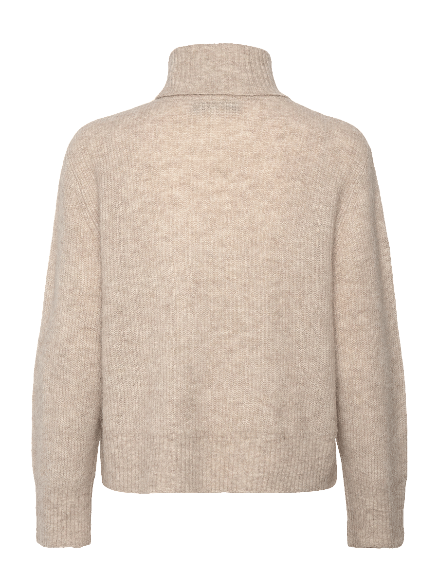 MOS MOSH - MMAidy Thora Rollneck Knit - polotröjor - feather gray - 1