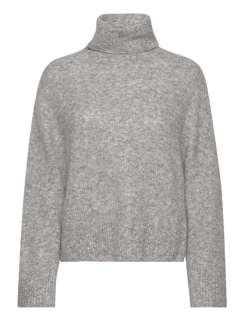 MOS MOSH - MMAidy Thora Rollneck Knit - rollkragenpullover - grey melange - 0