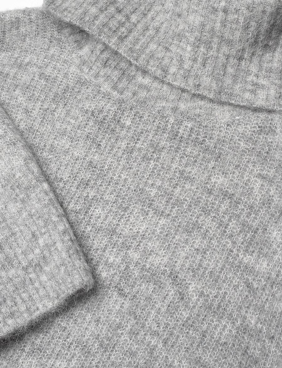 MOS MOSH - MMAidy Thora Rollneck Knit - rollkragenpullover - grey melange - 2