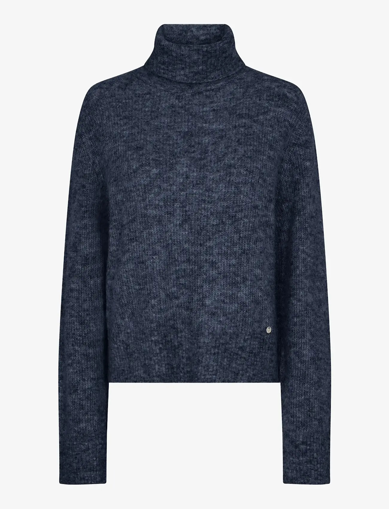 MOS MOSH - MMAidy Thora Rollneck Knit - efterårstøj - salute navy - 0