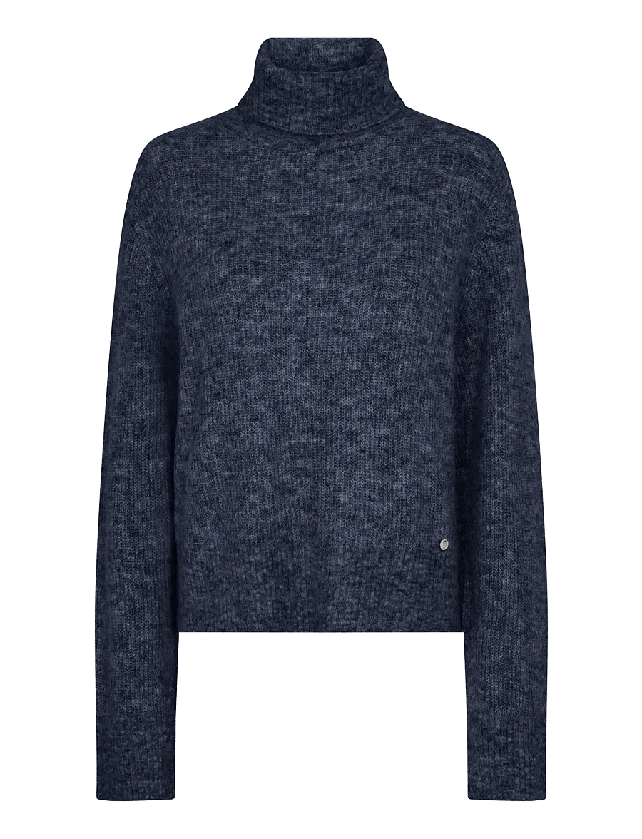MOS MOSH - MMAidy Thora Rollneck Knit - pooloneuleet - salute navy - 0