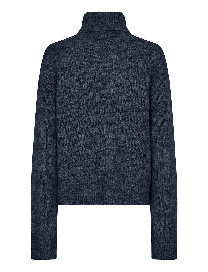 MOS MOSH - MMAidy Thora Rollneck Knit - rollkragenpullover - salute navy - 1
