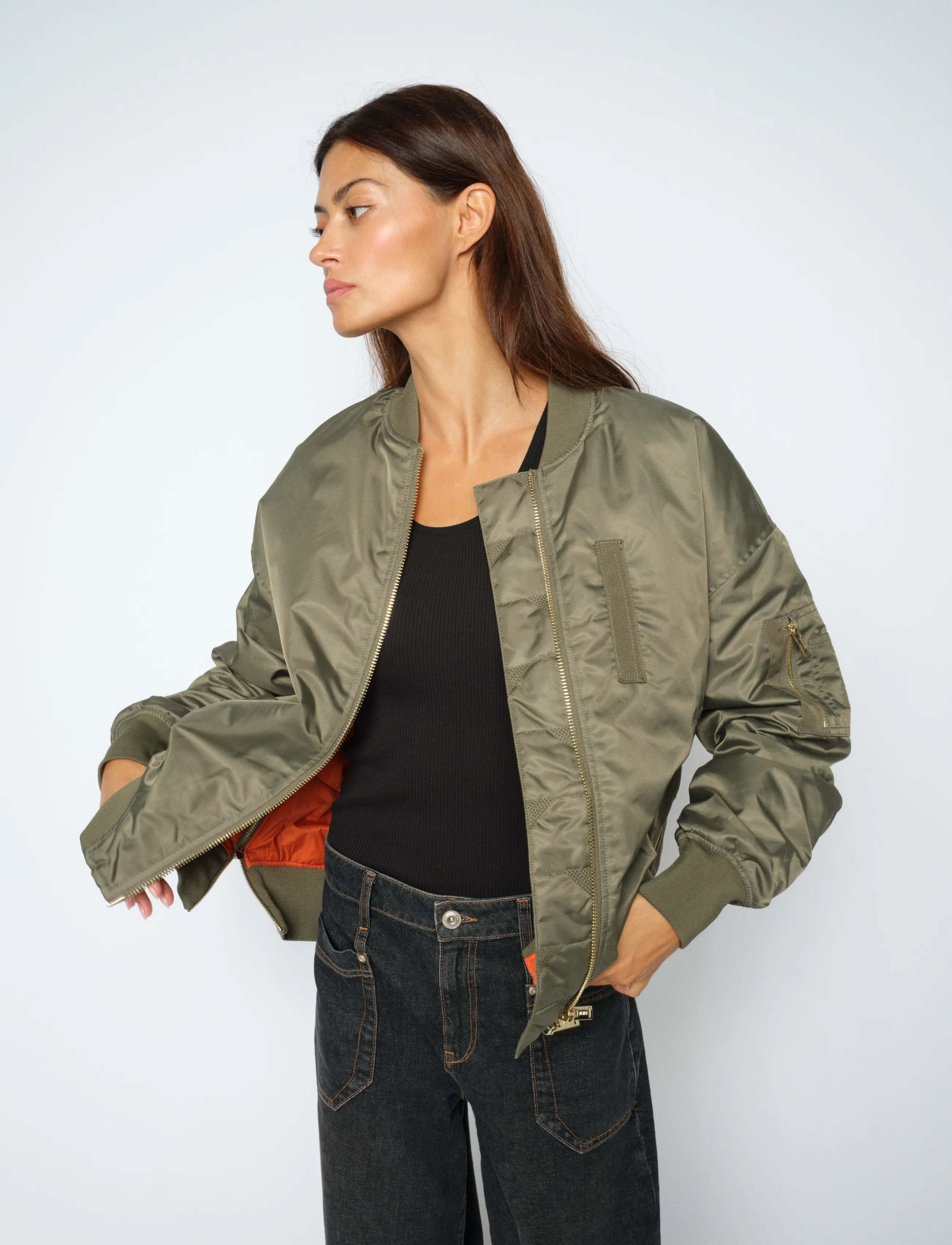 MOS MOSH - MMRuby Bomber Jacket - dusty olive - 3