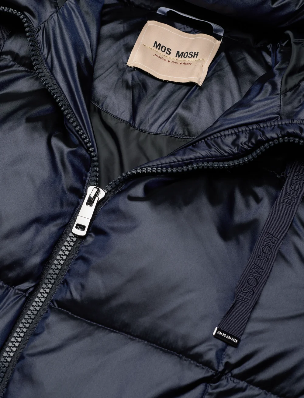 MOS MOSH - MMNova Metallic Down Jacket - dunfrakker - salute navy - 4