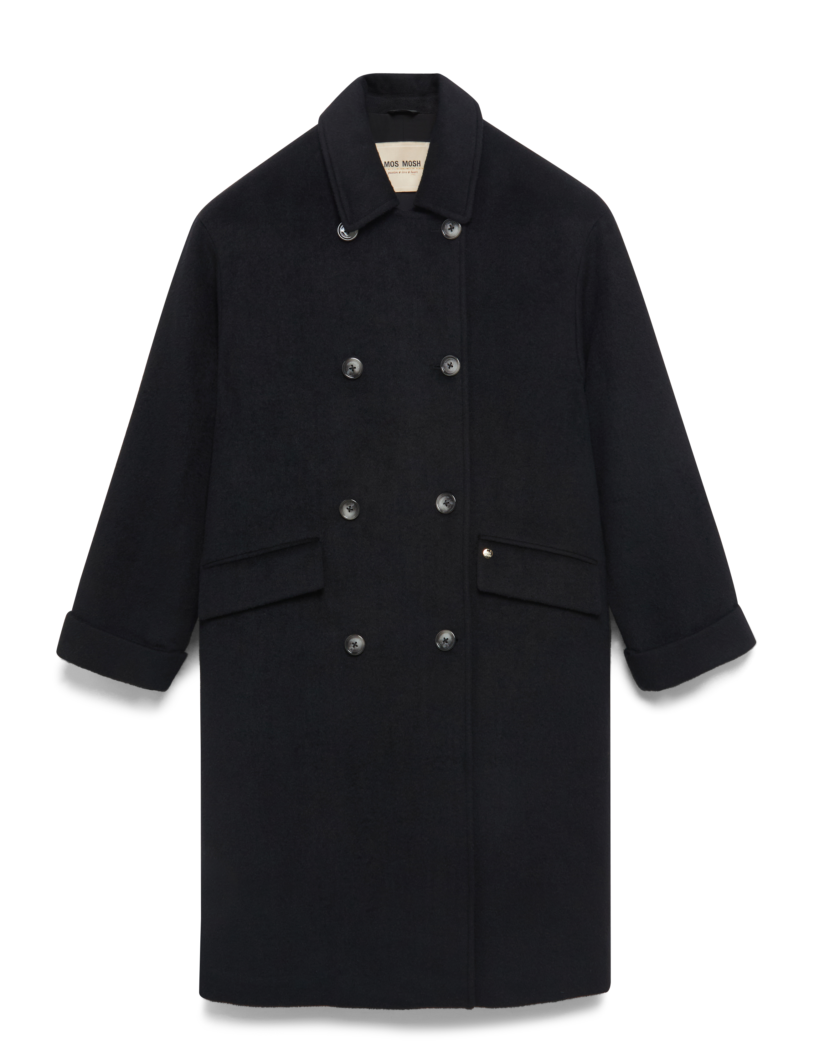 MOS MOSH MMVenice Wool Coat - Mos Mosh - BLACK / black