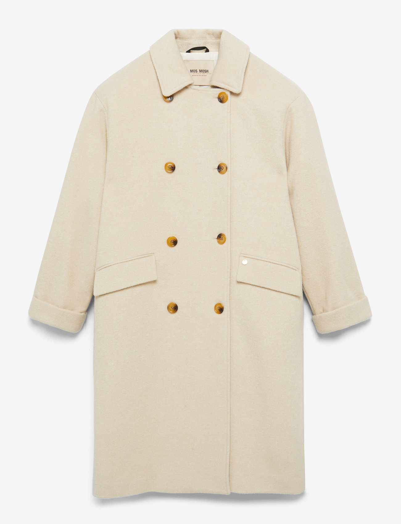 MOS MOSH - MMVenice Wool Coat - outerwear - feather gray - 0