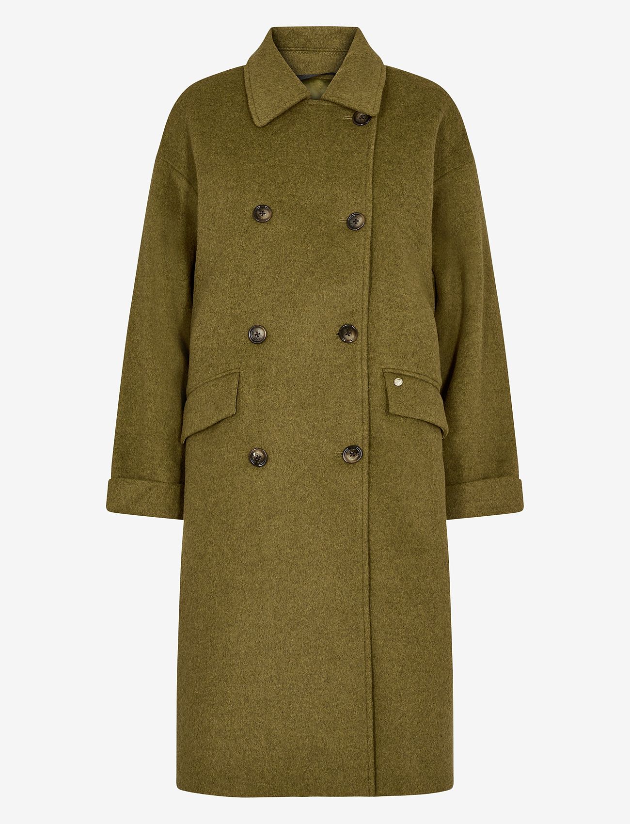 MOS MOSH - MMVenice Wool Coat - winterjassen - fir green - 0