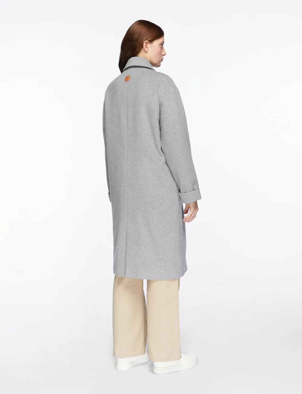 MOS MOSH - MMVenice Wool Coat - mäntel - grey melange - 4