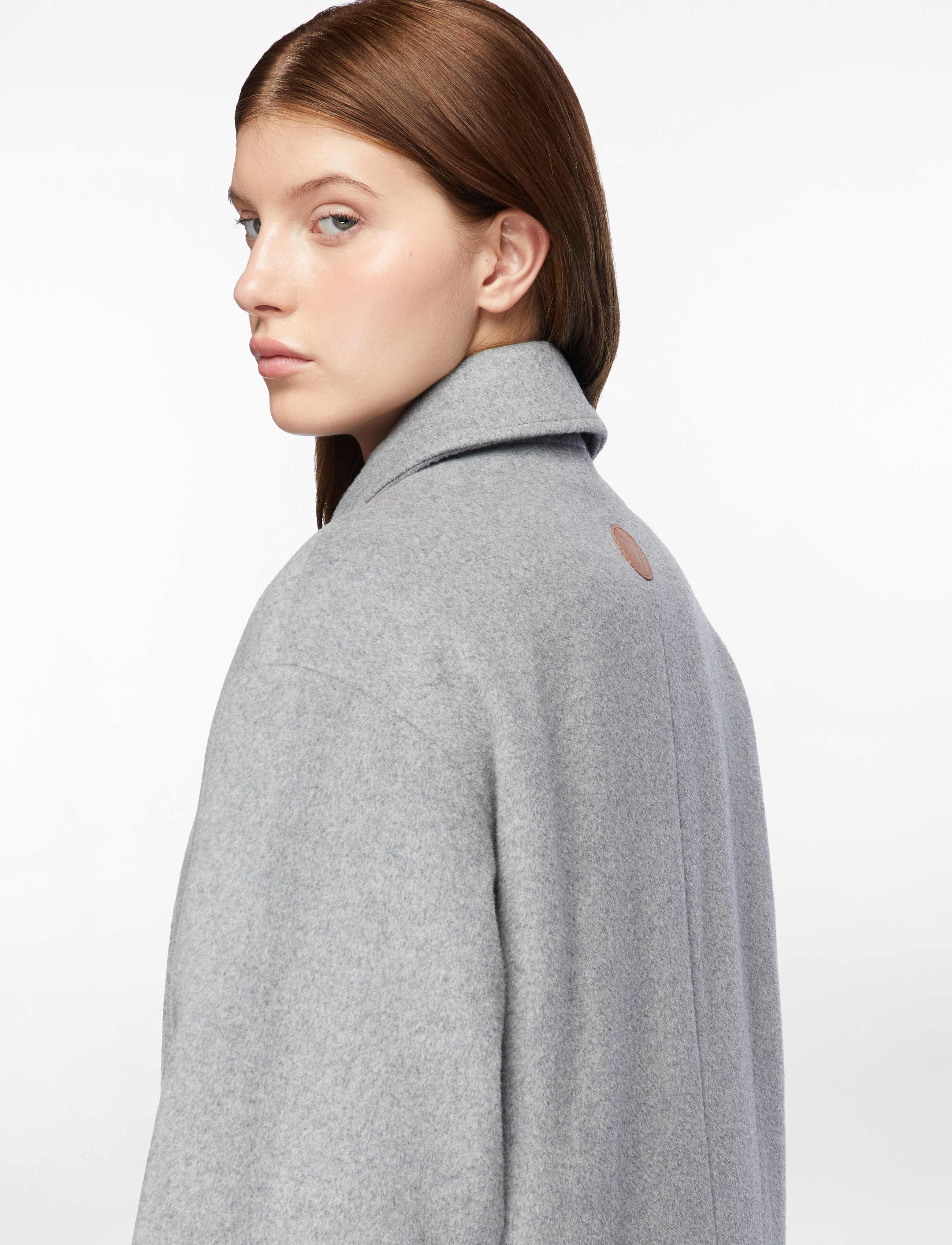MOS MOSH - MMVenice Wool Coat - talvitakit - grey melange - 5