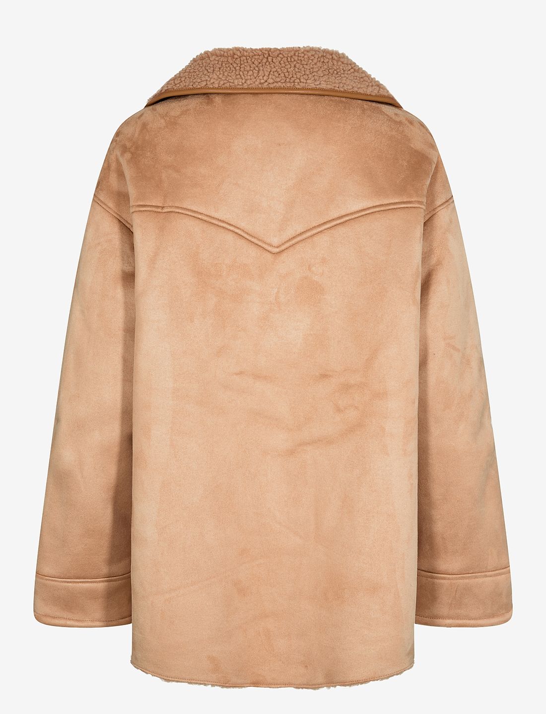 Faux fur shearling jacket discount