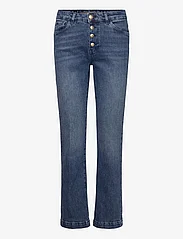 MOS MOSH - MMAshley Button Jeans - džinsa bikses ar taisnām starām - dark blue - 0