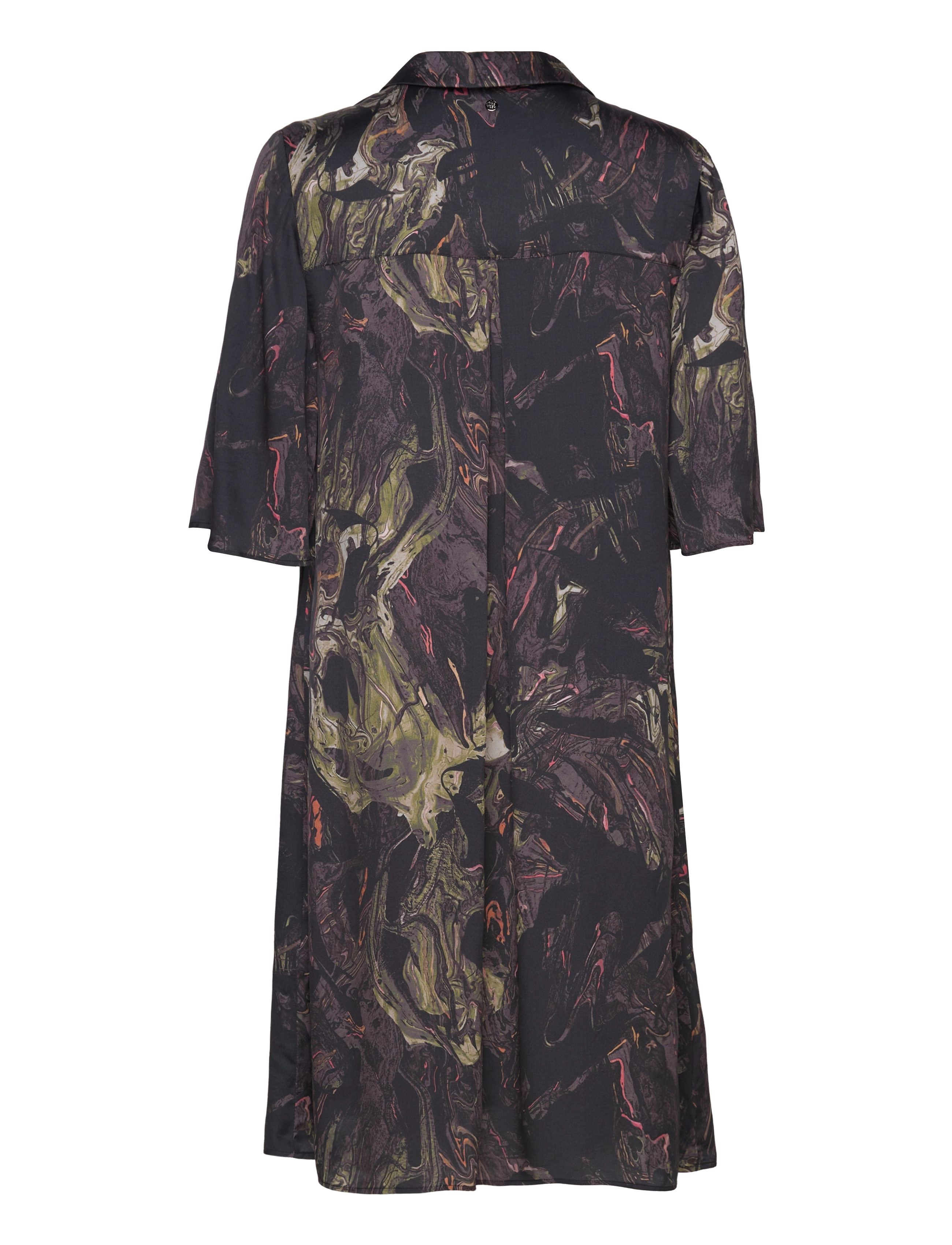 MOS MOSH - MMShane Marble Dress - skjortekjoler - black - 1