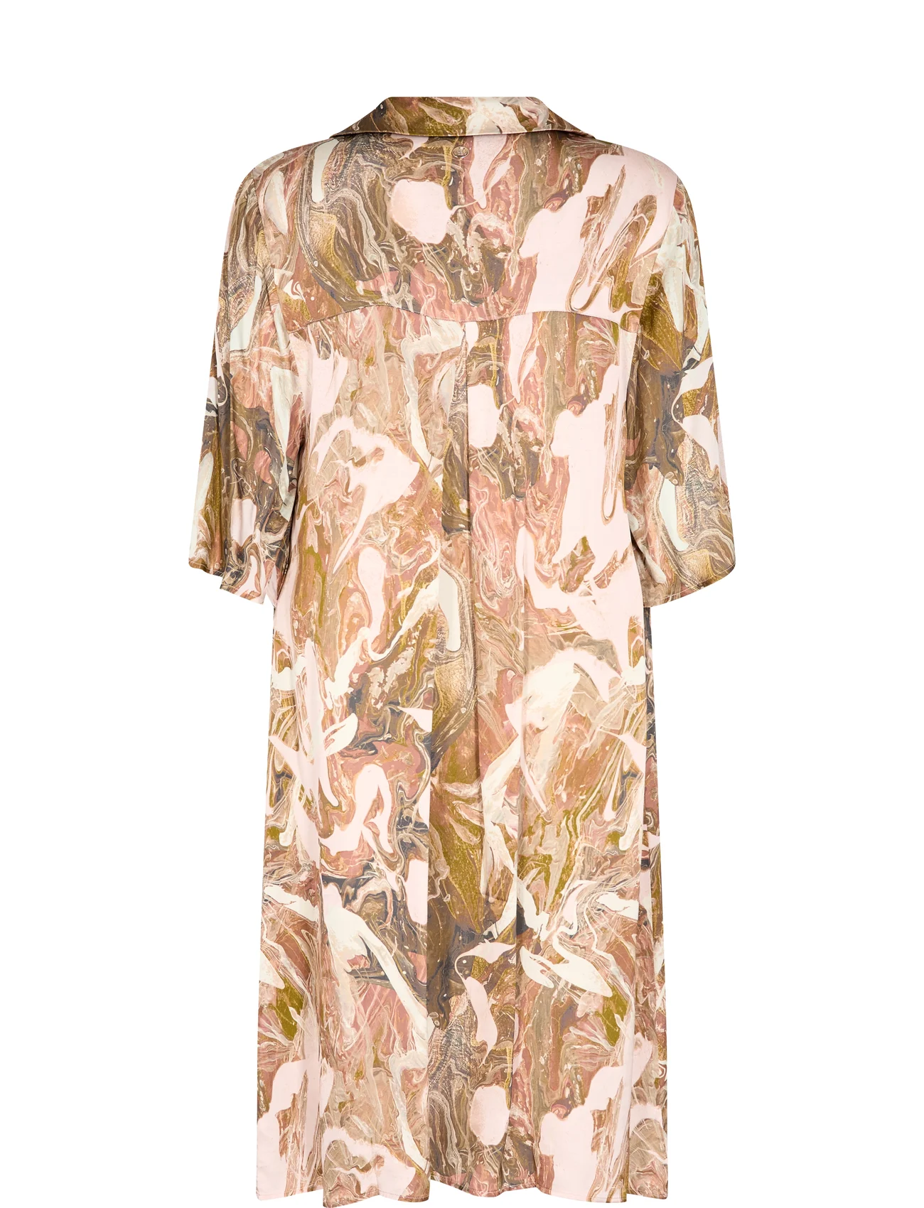 MOS MOSH - MMShane Marble Dress - skjortekjoler - burlwood - 1