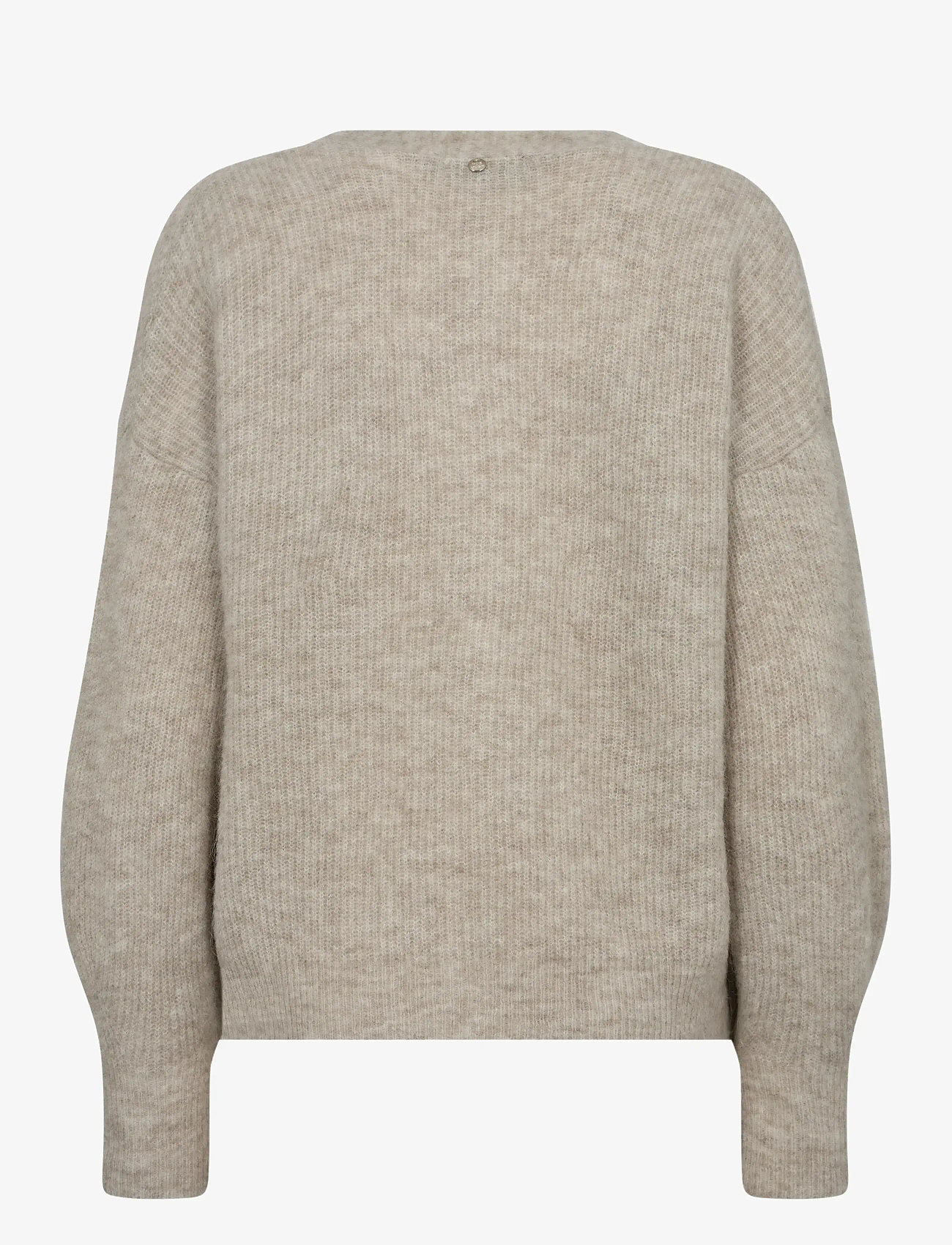 MOS MOSH - MMThora V-Neck Knit Cardigan - cardigans - feather gray - 1