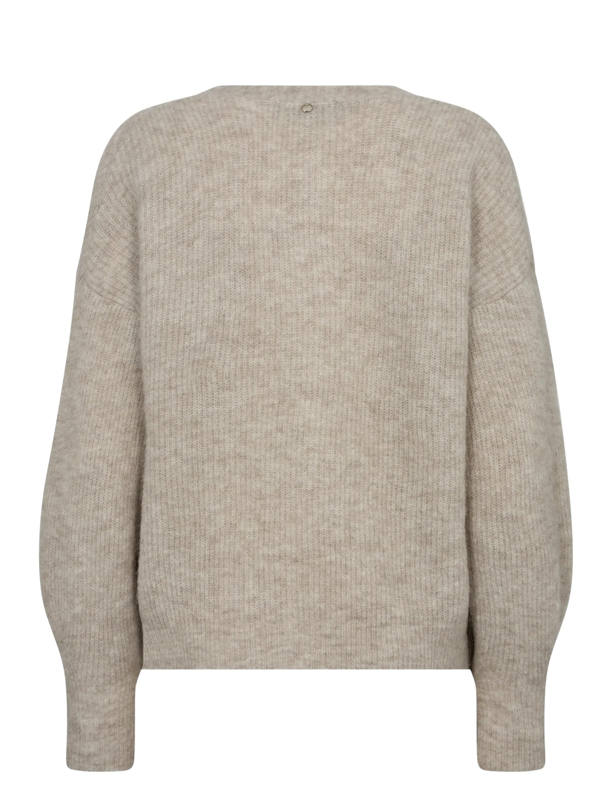 MOS MOSH - MMThora V-Neck Knit Cardigan - cardigans - feather gray - 1