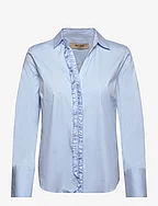 MMSybel Satin Shirt - CASHMERE BLUE