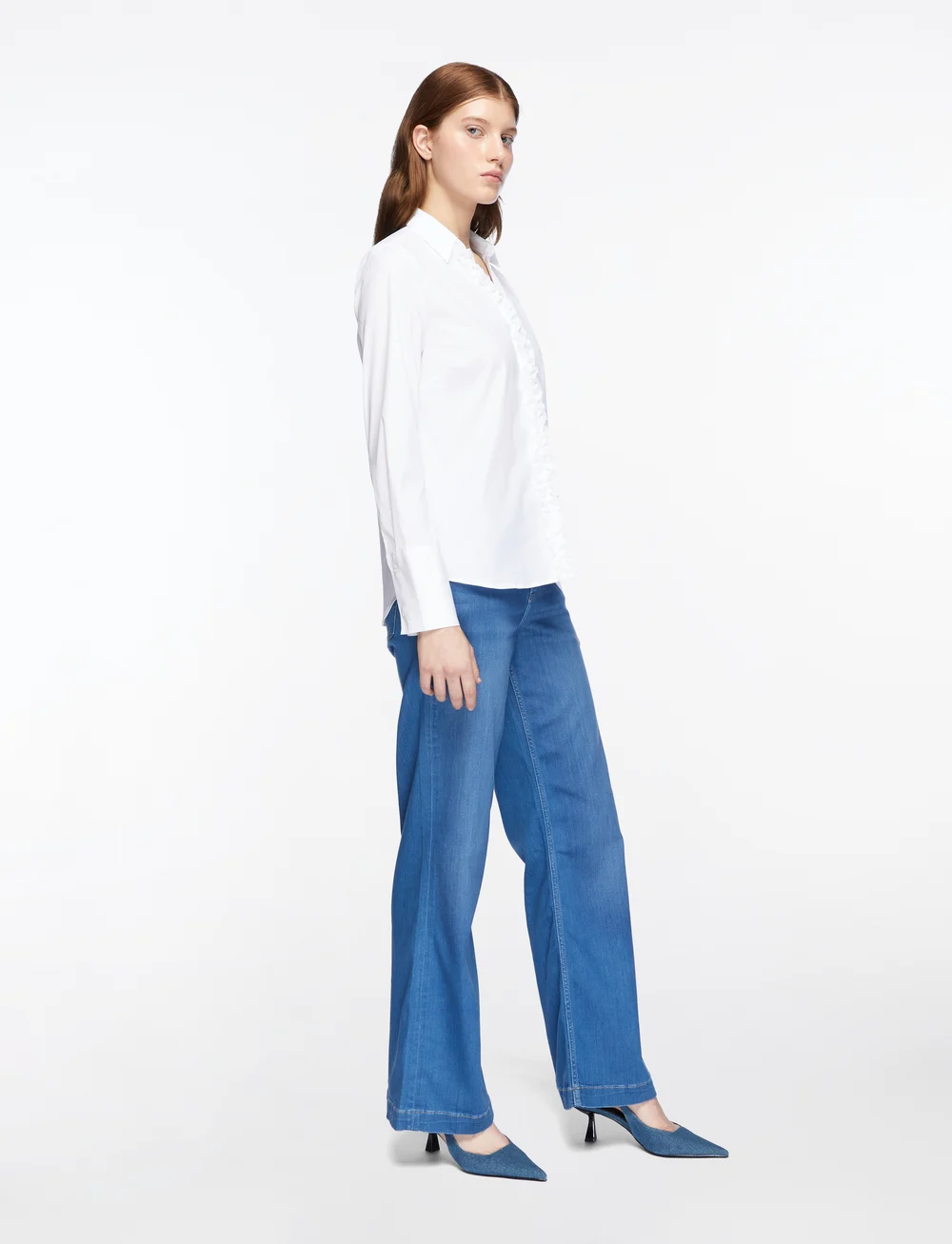 MOS MOSH - MMSybel Satin Shirt - langärmlige hemden - white - 3