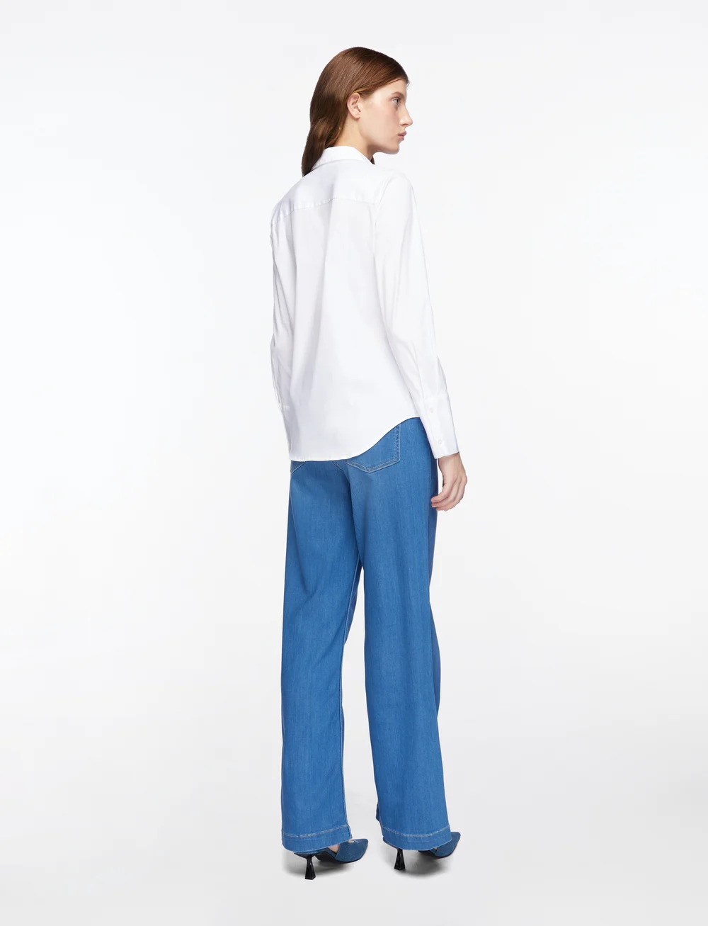 MOS MOSH - MMSybel Satin Shirt - langärmlige hemden - white - 4