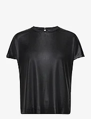 MOS MOSH - MMNivola Foil Tee - t-shirts - black - 0