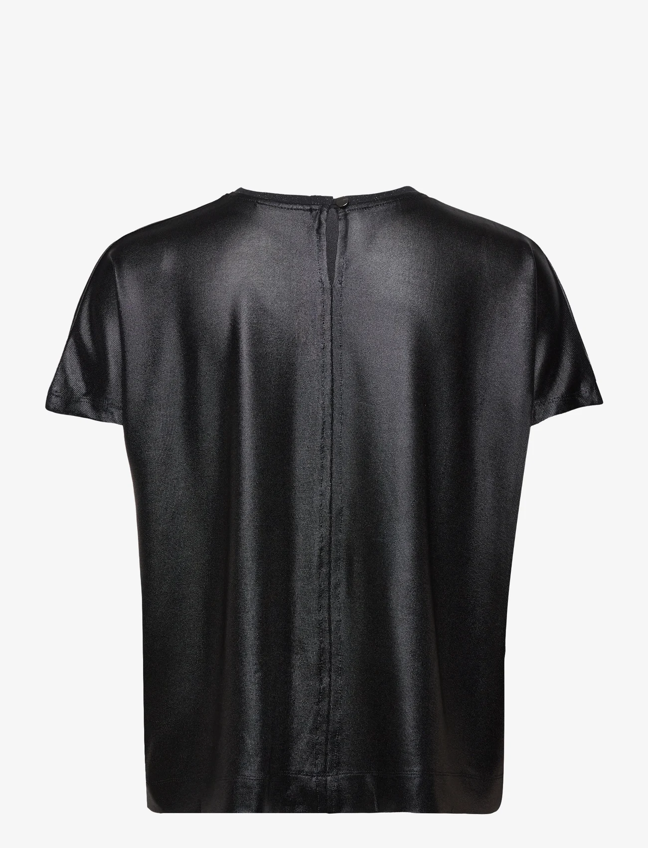 MOS MOSH - MMNivola Foil Tee - t-shirts - black - 1