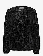 MMLeta Velvet Shirt - BLACK