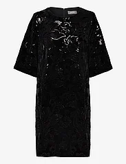 MOS MOSH - MMFanni Flower Dress - vakarėlių drabužiai išparduotuvių kainomis - black - 0