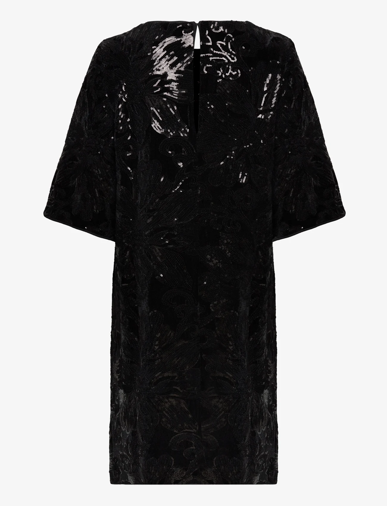 MOS MOSH - MMFanni Flower Dress - vakarėlių drabužiai išparduotuvių kainomis - black - 1