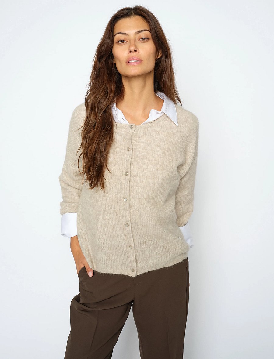 MOS MOSH - MMAlmine Knit Cardigan - feather gray - 3