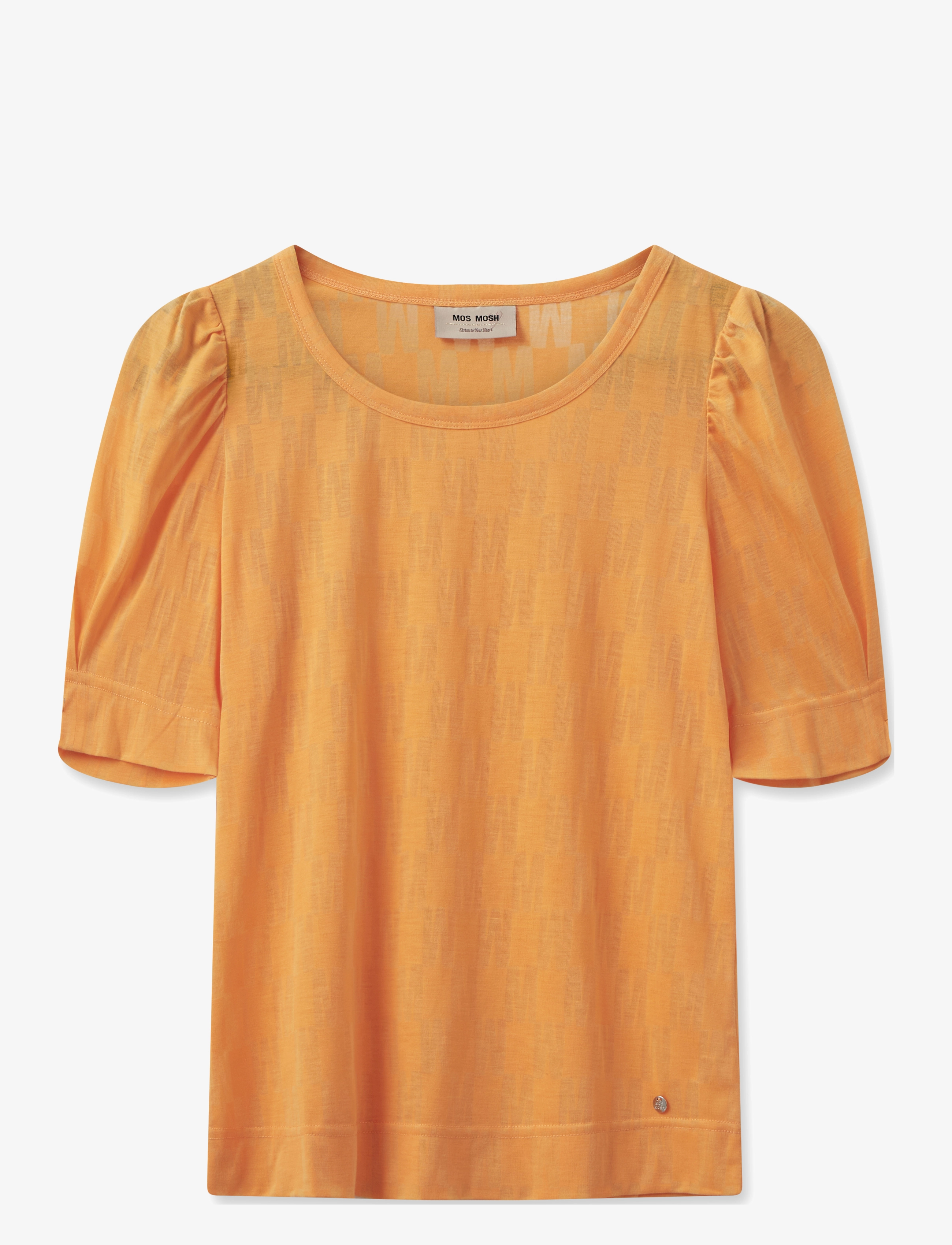 MOS MOSH MMChrissie Burn-Out Tee - Bluser - BLAZING ORANGE / orange