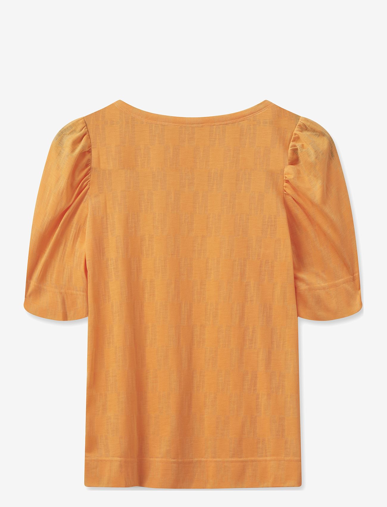 MOS MOSH - MMChrissie Burn-Out Tee - kurzämlige blusen - blazing orange - 1