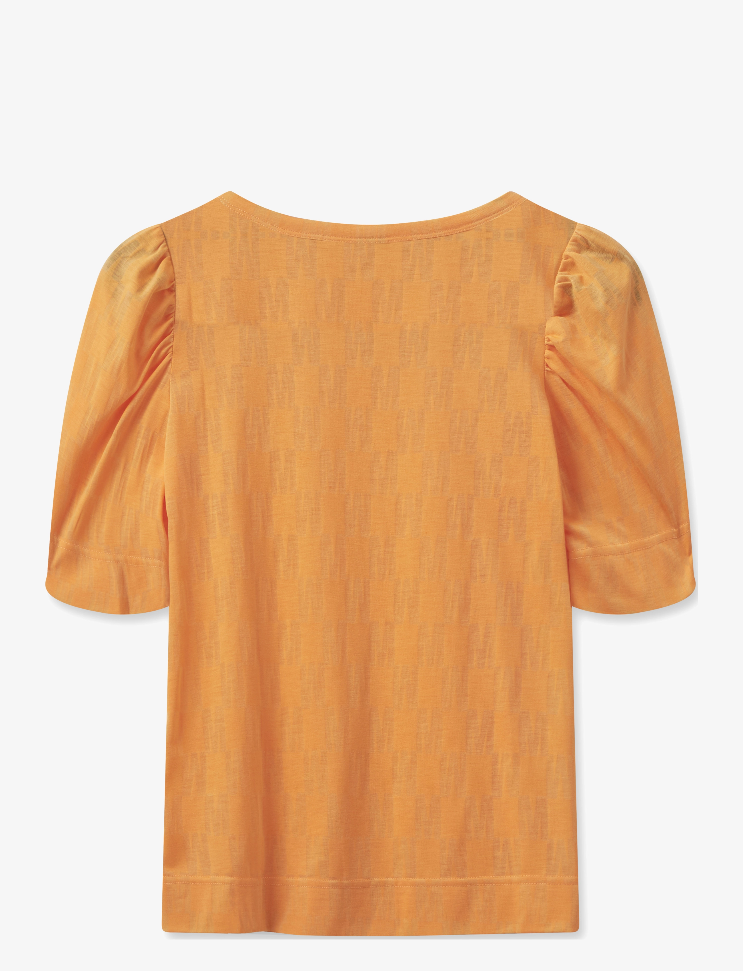 MOS MOSH - MMChrissie Burn-Out Tee - kortærmede bluser - blazing orange - 1