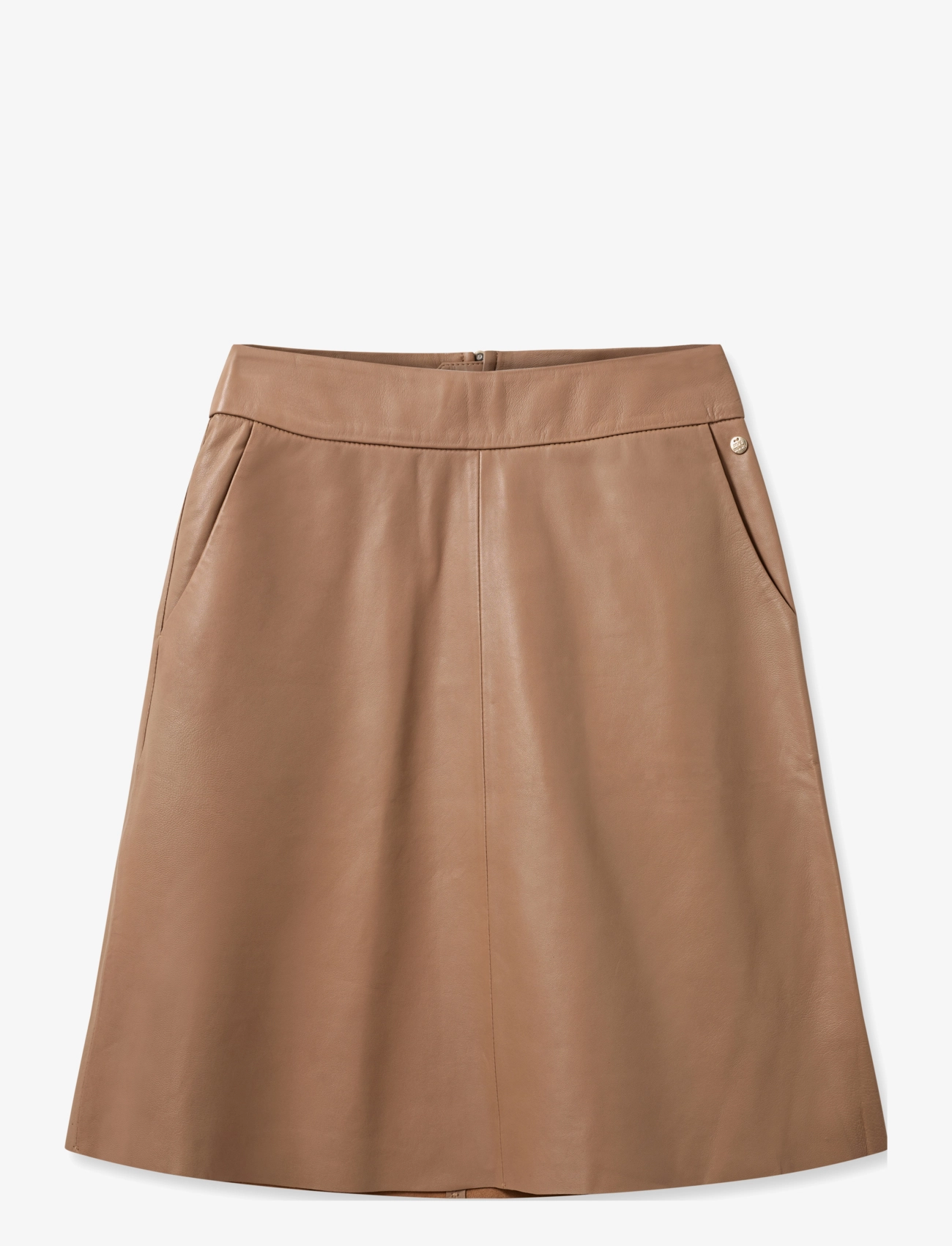 MMAppiah Leather Skirt - CINNAMON SWIRL
