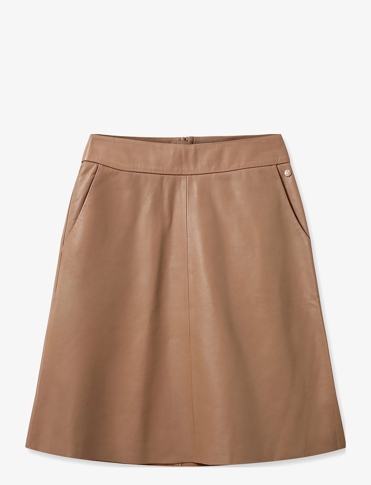 MMAppiah Leather Skirt - CINNAMON SWIRL