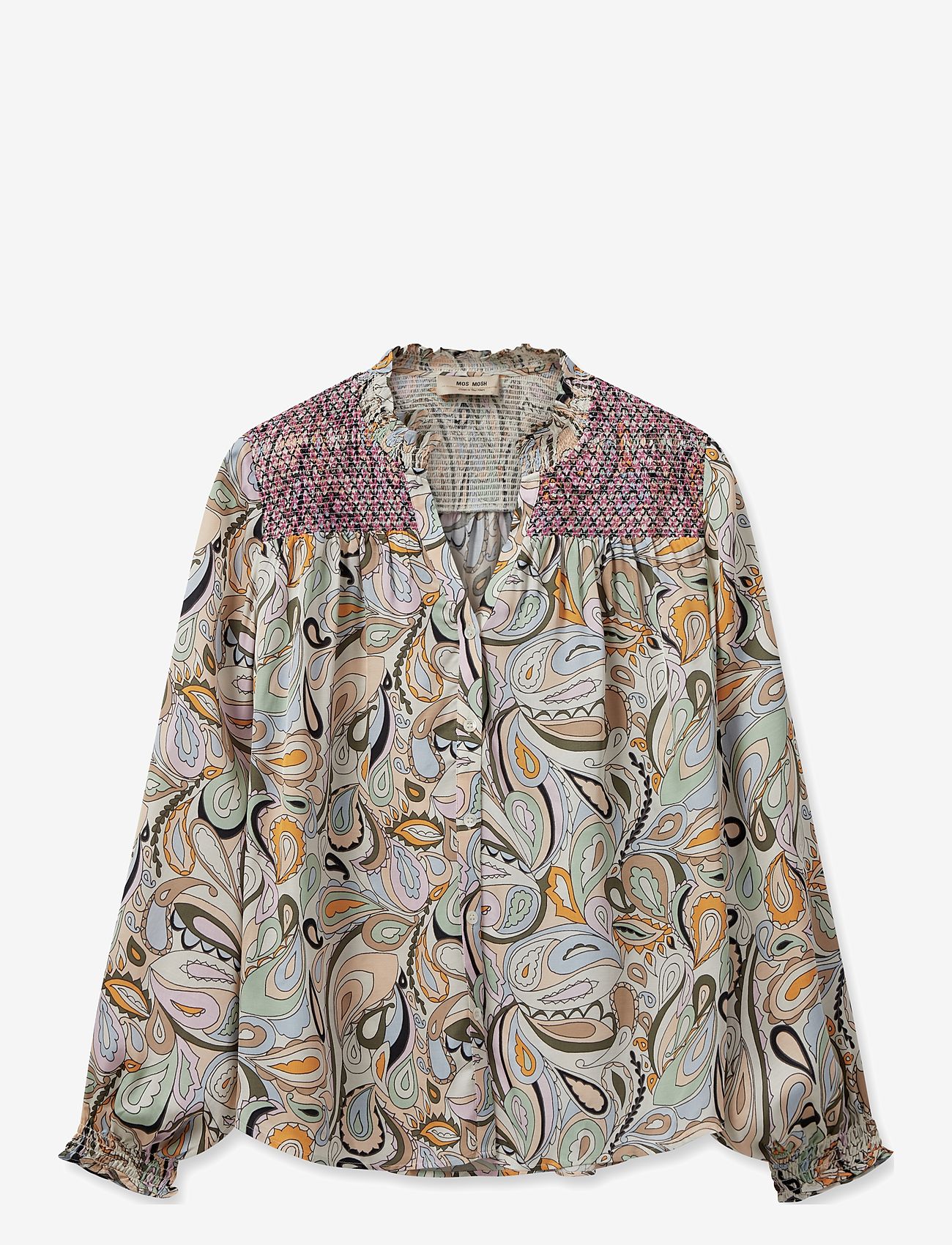 MOS MOSH - MMDetta Arzu blouse - long-sleeved blouses - smoke green - 0