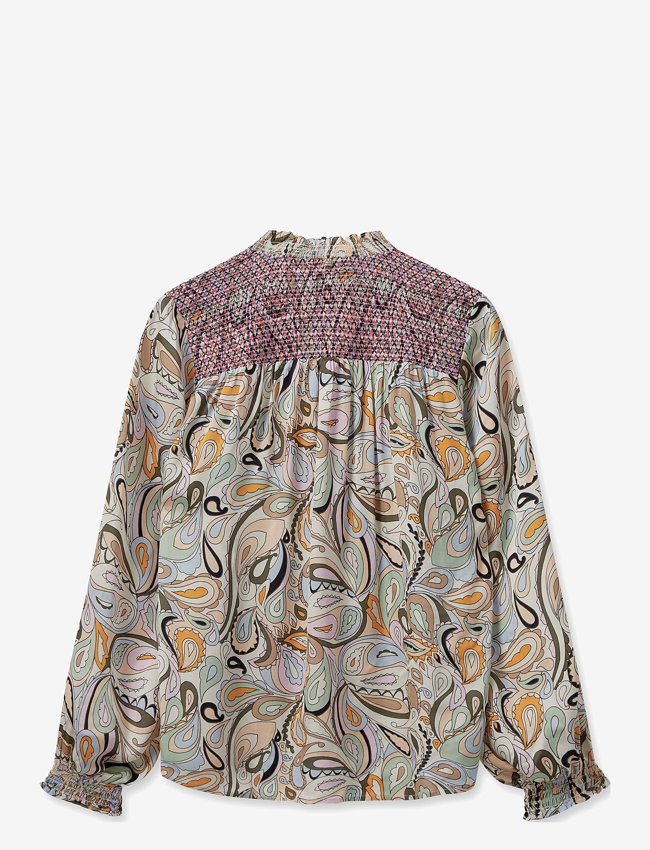 MOS MOSH - MMDetta Arzu blouse - long-sleeved blouses - smoke green - 1