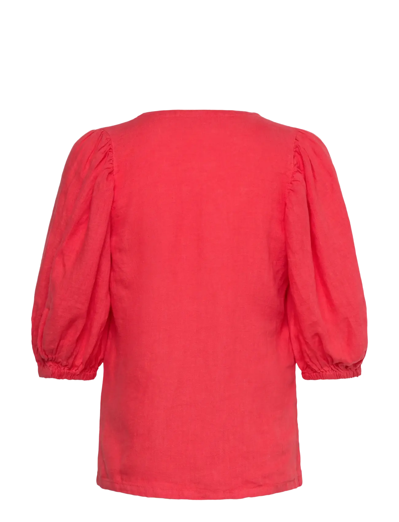 MOS MOSH - MMTaissa Linen Blouse - kurzärmelige blusen - cayenne - 1
