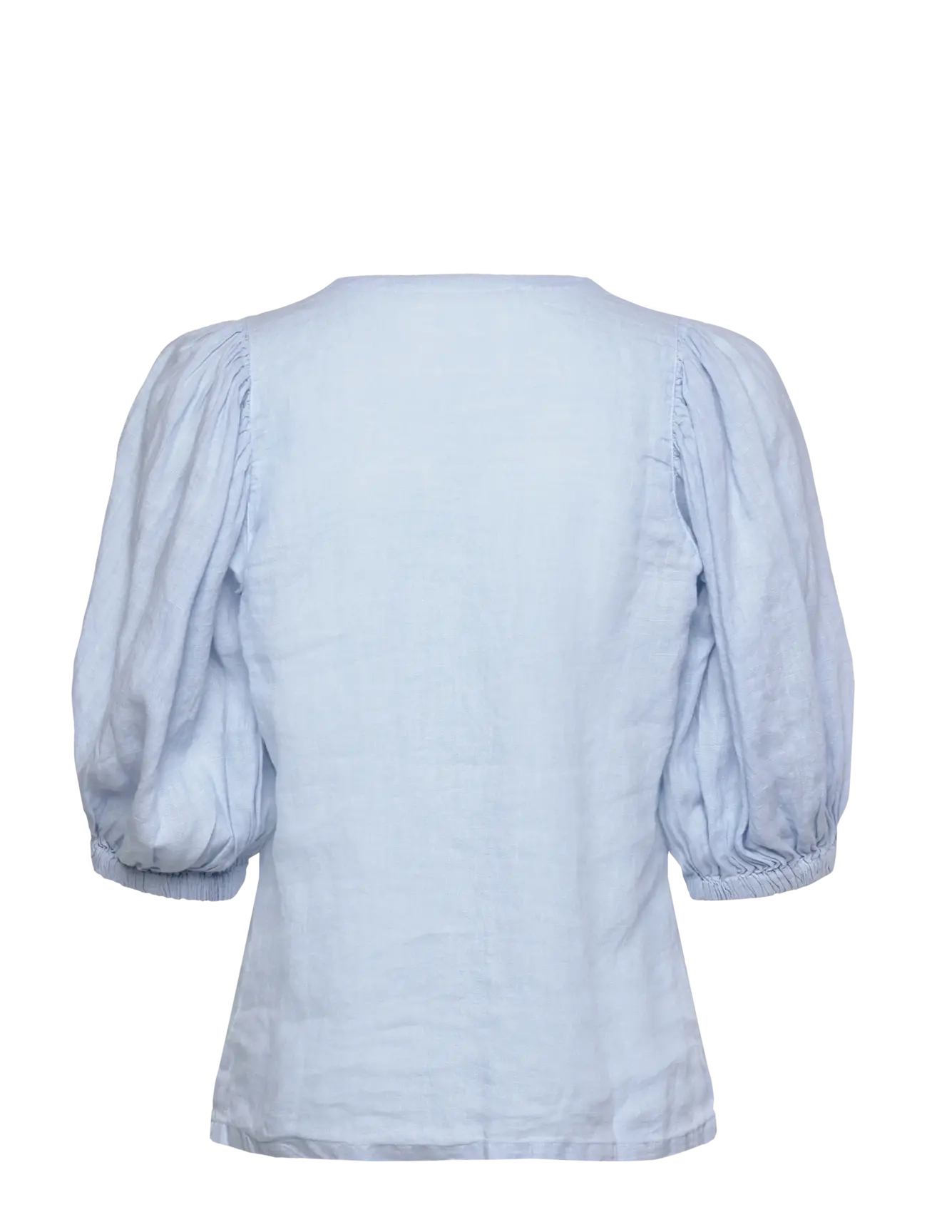 MOS MOSH - MMTaissa Linen Blouse - short-sleeved blouses - skyway - 2