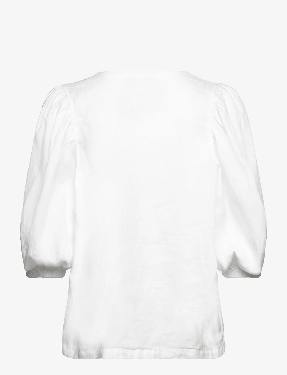 MOS MOSH - MMTaissa Linen Blouse - kortärmade blusar - white - 1