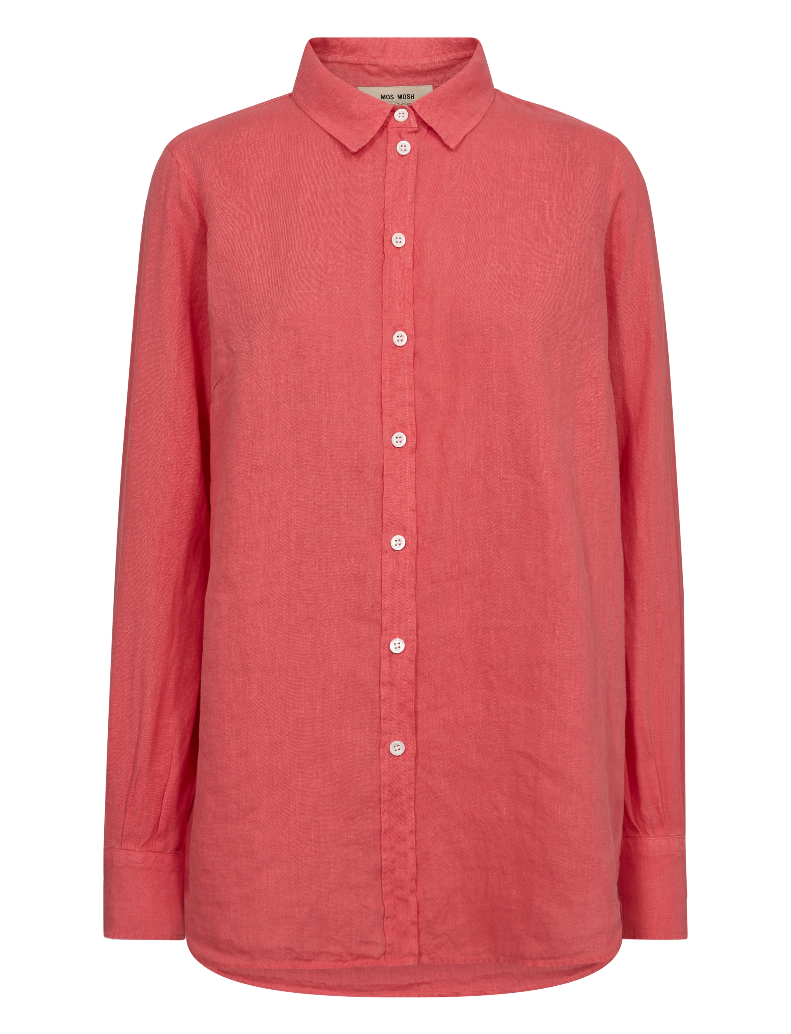 MOS MOSH MMKarli Linen Shirt - Tøj - CAYENNE / red