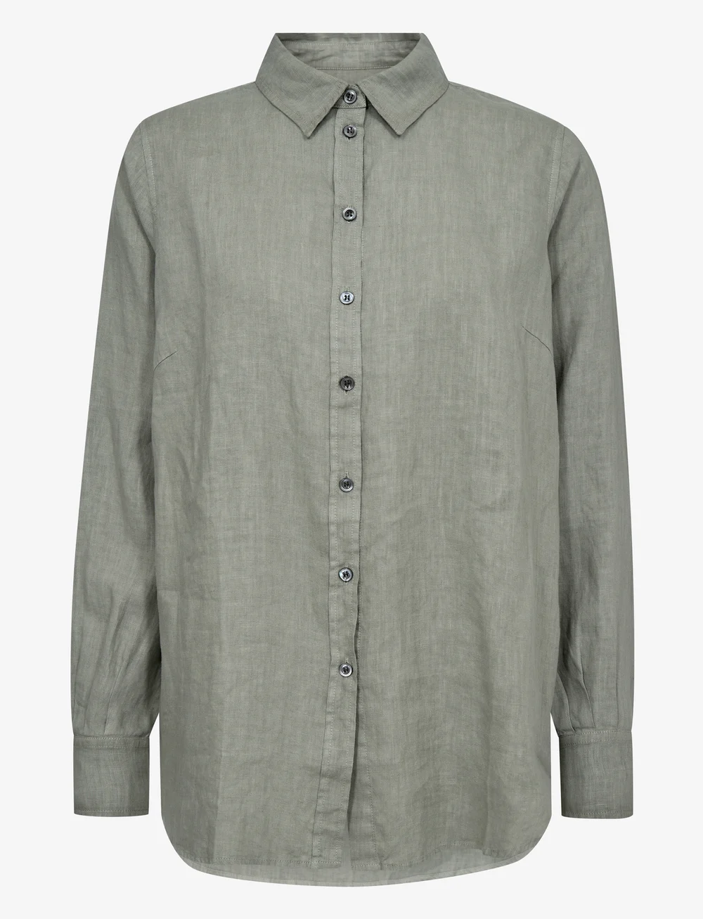 MOS MOSH - MMKarli Linen Shirt - leinenhemden - shadow - 0